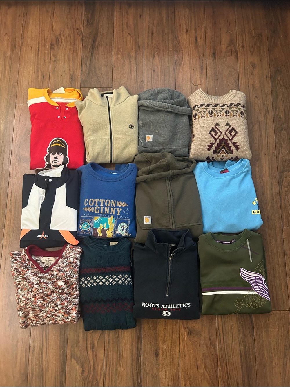 Mixed Men's Sweatshirt & Sweater Bundle - Assorted Colors